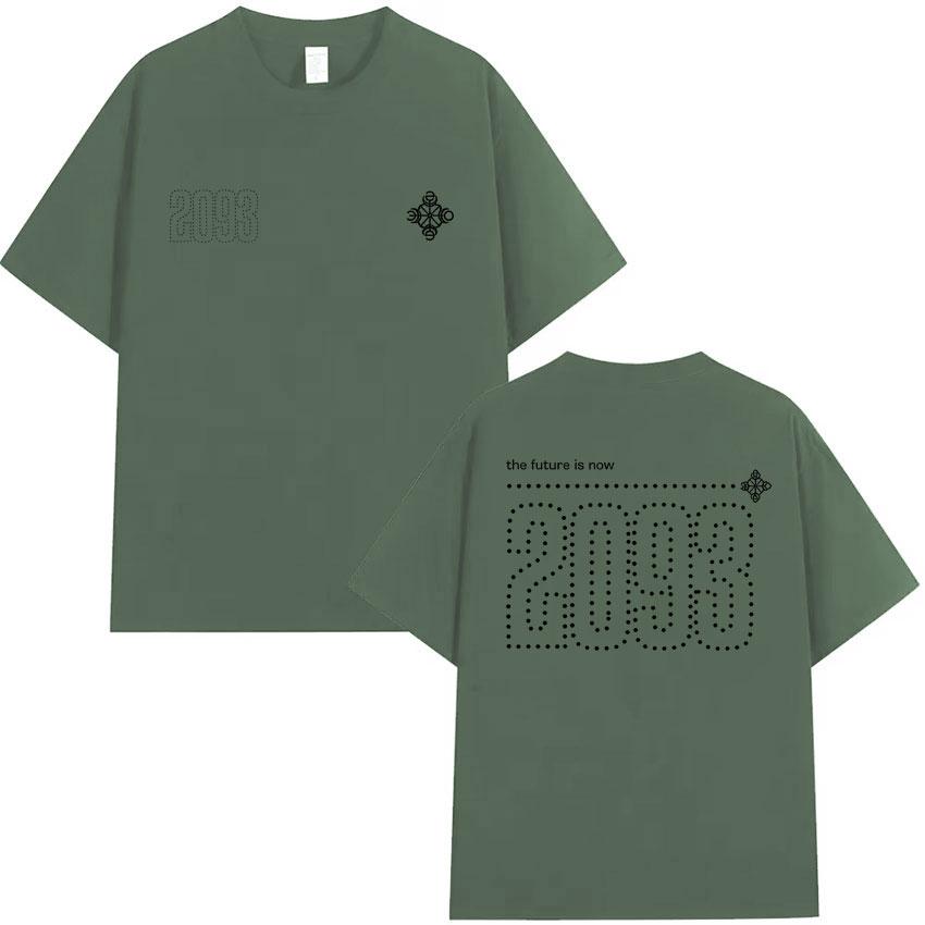 Rapper Yeat 2093 Grafisch Crewneck Print T-shirt Heren Hoge Kwaliteit Katoen Korte Mouwen Zomer Casual Oversized Comfortabel Y2K T-shirts