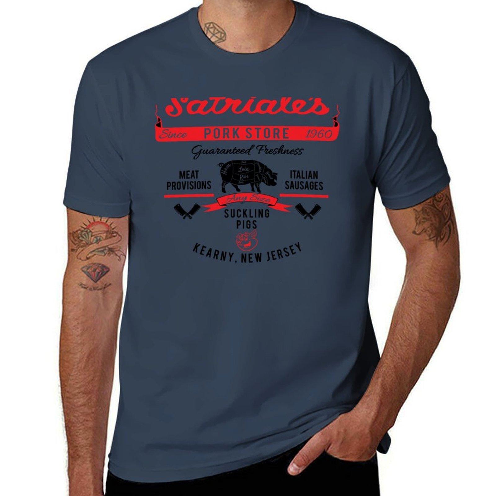 Satriales Pork Market Lts Tshirt Summer Casual Loose Tshirt S