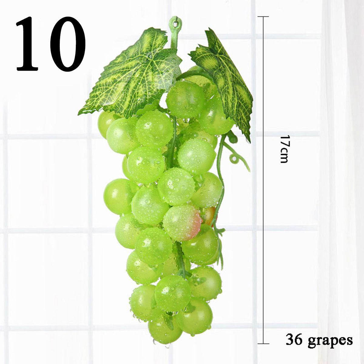 

Garden Fake Wedding Lifelike Plastic Simulation Artificial Fruit Grapes Home Decor 10
