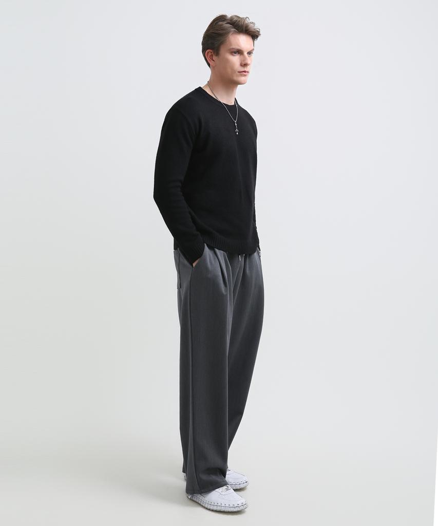Seuteulaikeu Modern Tr Relax Trousers (Dark Grey)