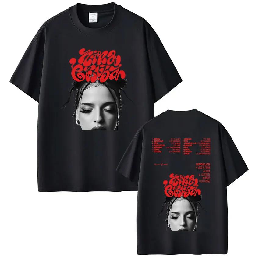 Rapper Nina Chuba Arena Tour 2025 Album Graphic T Shirt Men Women Fashion Harajuku TShirts Vintage High Quality Cotton T Shirts