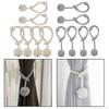 Rope Knitting Curtain Tiebacks Decorative Holdback Clip Buckle Window