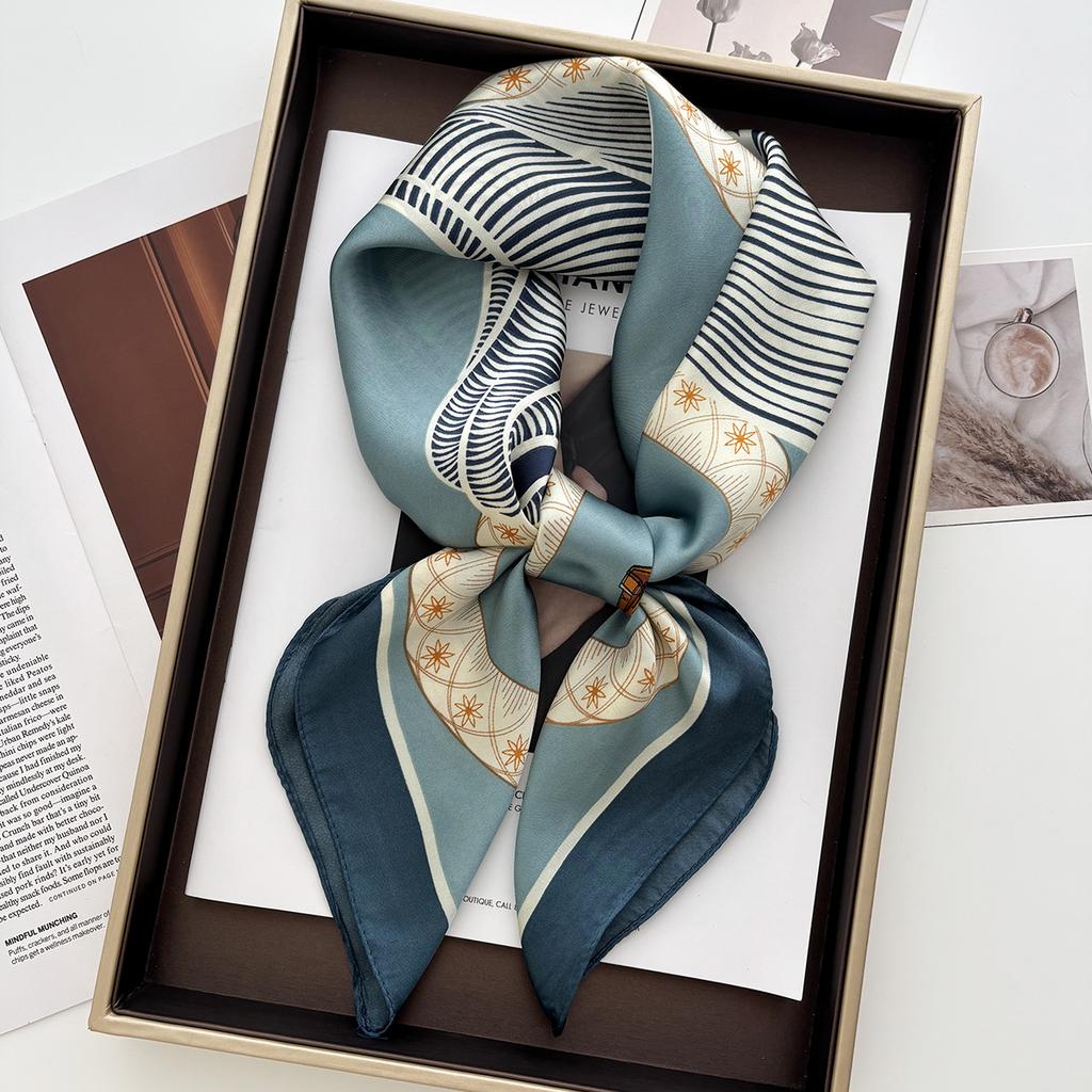 1Pc 70*70Cm Square Scarf Women Luxury Beach Scarf Fashion Lady Hair Head Bandana Wraps Female Neckerchief Hijab Shawl