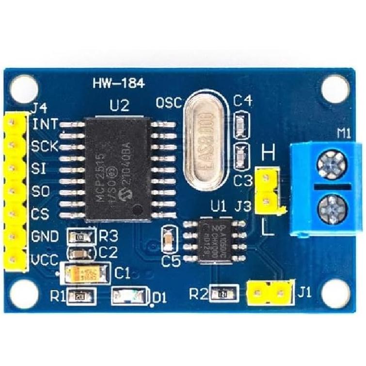 WWZMDiB 3 Pcs MCP2515 TJA1050 CAN Bus Module SPI Interface Compatible with for Arduino Raspberry Pi ESP32 STM (CAN Bus Controller + Receiver)