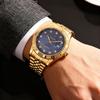 1pc Quartz Watch with Calendar Display Dial Set with Diamonds and Textured Design Fashionable Jewelry Accessories Dual Calend