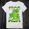 ZC145 Frog Mom Cute Star Lover T Shirt Adult Cool Vintage Washed Streetwear Stretched Fashion Comfortable Slightly Stylish