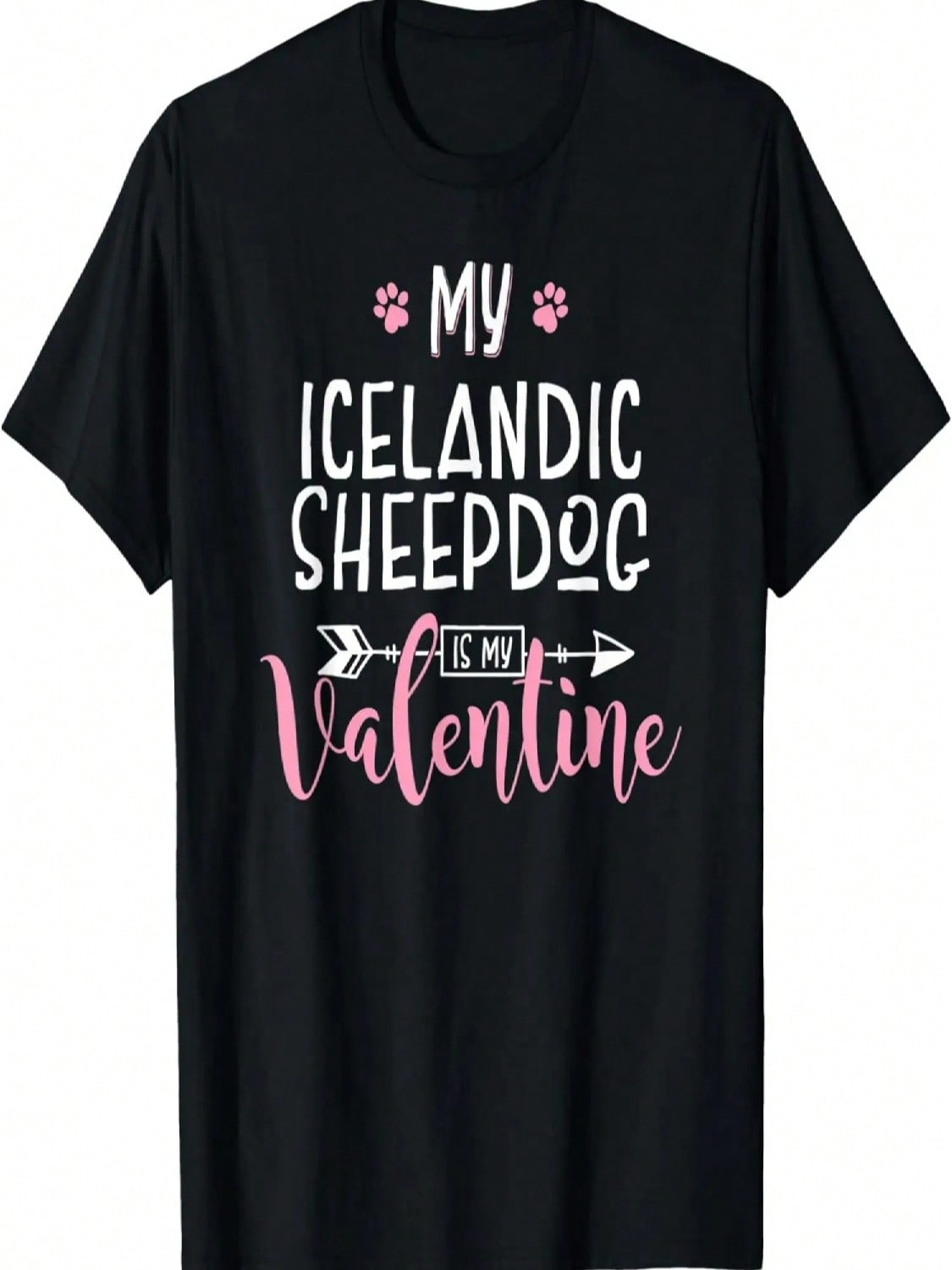 My Icelandic Sheepdog Is My Valentine Party Gift T-Shirt S разноцветный