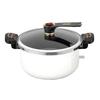 Large Capacity Non-Stick Enamel Pressure Cooker for Gas & Induction Stoves