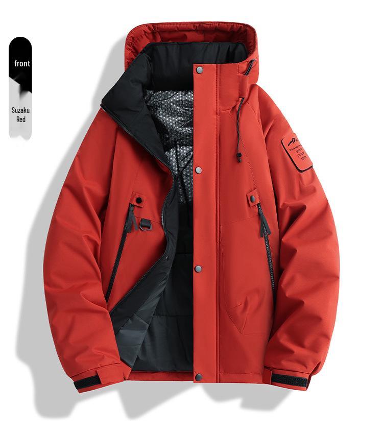 Men's New Winter Graphene Thickened Warm Hooded Jacket - Trendy Cotton Coat for Couples