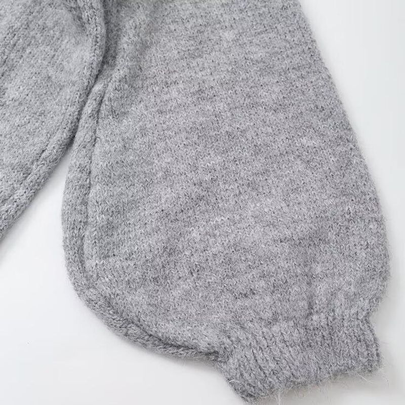 Kaslead New Arrival Women's Fashion Style Stylish Simple and Versatile Knitting Back Bowknot Decoration Pullover