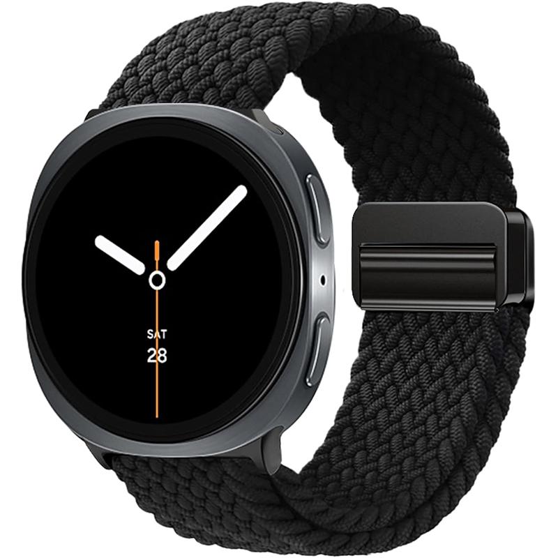 Nylon Braided Solo Loop Strap Suitable for Samsung Galaxy Watch 8 40mm/44mm Magnetic Band For Galaxy Watch 8 Classic Correa