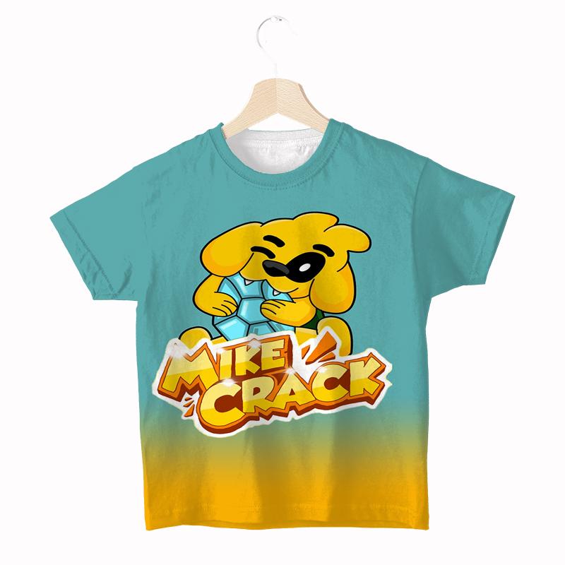 

Футболка Mikecrack Compadretes для детей, летняя футболка с рисунком из мультфильма, модная футболка с коротким рукавом для мальчиков, популярная детская одежда, футболки 150 разноцветный