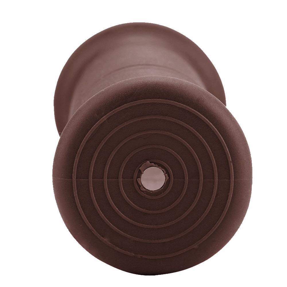 2Pcs 22mm Universal Vintage Motorcycle Handlebar Grips Throttle Handle Bar Ends (Red Brown)