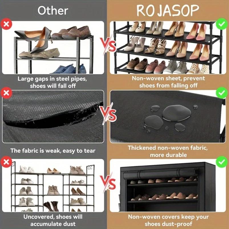 Dustproof Shoe Storage Rack Organizer Multilayer Nonwoven Shoes Storage Cabinet Home Hallway Space-saving Cabinets Shoe Shelf