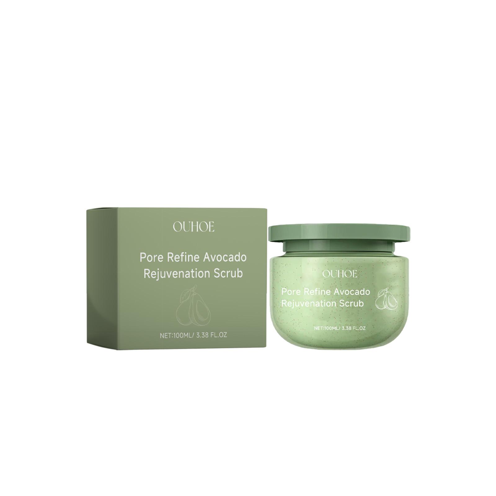 

OUHOE Avocado Body Scrub – Deep Cleansing for Smooth Skin, Exfoliates, Hydrates, and Moisturizes
