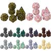 DND Polyhedral Dice Set 7pcs D4-D20, Amazing Engraved Games Dices for Souvenirst Entertainment RPG Board Game