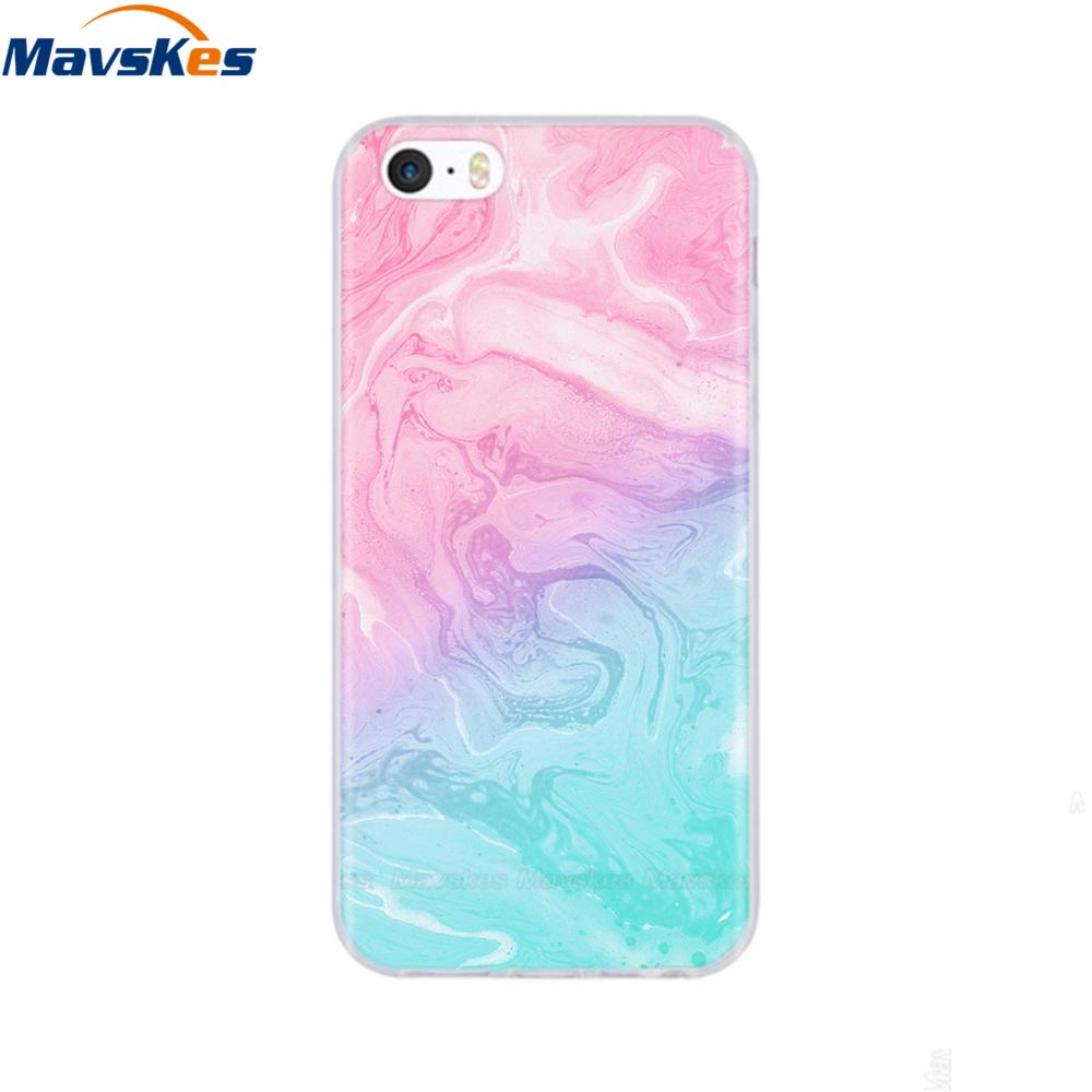 soft tpu case for iPhone 4 4s 5 5s SE 6 6s cute cartoon cat flower fashionable silicone phone case cover full protective coque