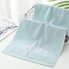 Embriodered Letters Face Towel Pure Cotton Soft Rectangle Towels Good Absorption Simple Creative Kids Adults for Home Bathroom
