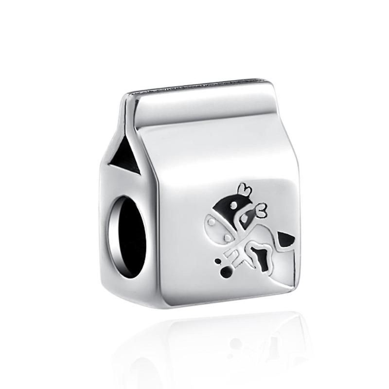 New Copper Colorful Fruit Birthday Cake Milk Burger Chili Pendant Charm Bead Fit For Original Bracelet Diy Women'S Jewelry