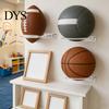 Wall Mounted Ball Rack Basketball Mount Display Rack, Durable Acrylic Storage Holder, Garage Indoor Solution Home Gym for Soccer Volleyball