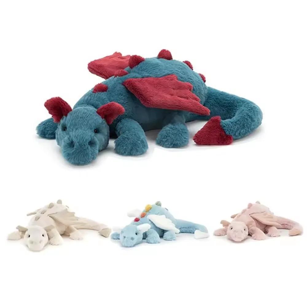 30-90CM Fliegende Drachenpuppe Plüschtier Baumwollpuppe Mit Fliegenden Flügeln Dinosaurier Stofftiere Haus Sofa Dekoration Weiches Kissen Kindergeschenk