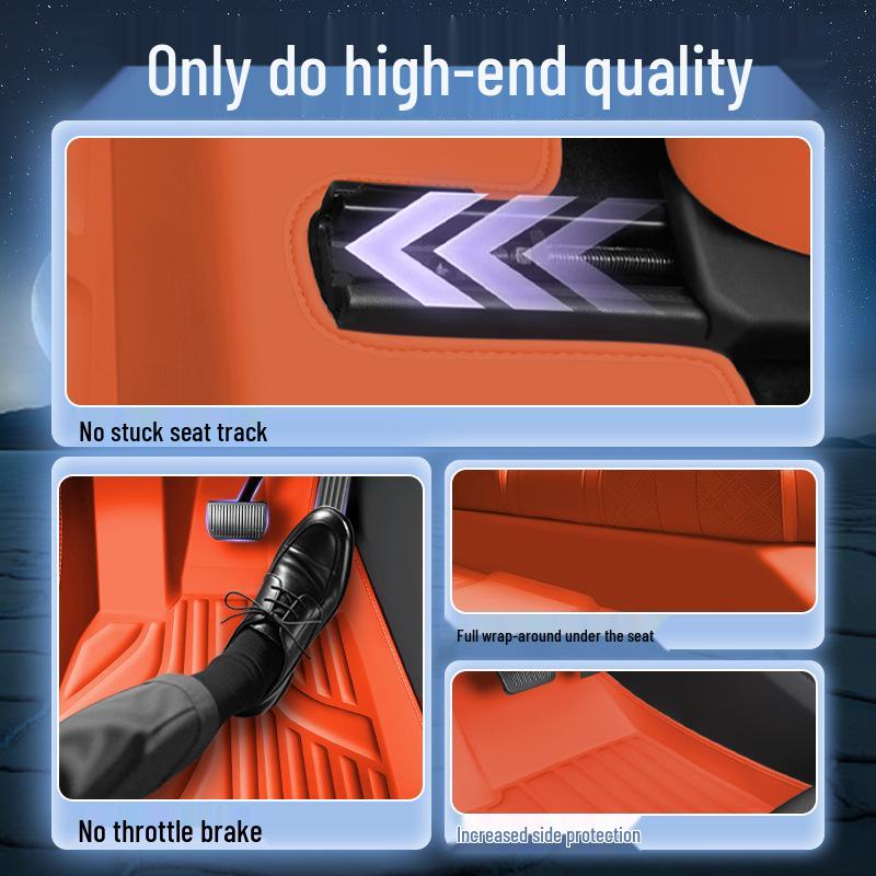 Ideal L6 Model Floor Mats - Waterproof, Dustproof, Double Layer, for Five-Seater Cars