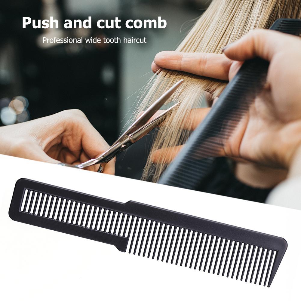 Anti-static Hairdressing Combs Carbon Fiber Anti-static Comb Wide Tooth Haircut Hair Trimmer Comb Styling Tool