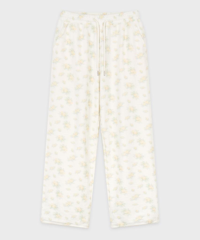 SINOON Double Floral Artwork Jogger Pants (Yellow)