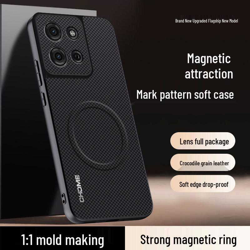 Motorola G75 Magnetic Protective Case - Full Coverage, Anti-Drop, High-End Texture