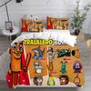 ai Italian Brainrot Tung Tung Sahur Bedding Sets Comforter Quilt Bed Cover Duvet Cover Pillow Case 2-3 Pieces Sets Home Decor