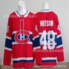 Mens Ice Hockey Jersey Canada Team Embroidered NHL Style Custom Number 13 14 20 48 75 93 Red White