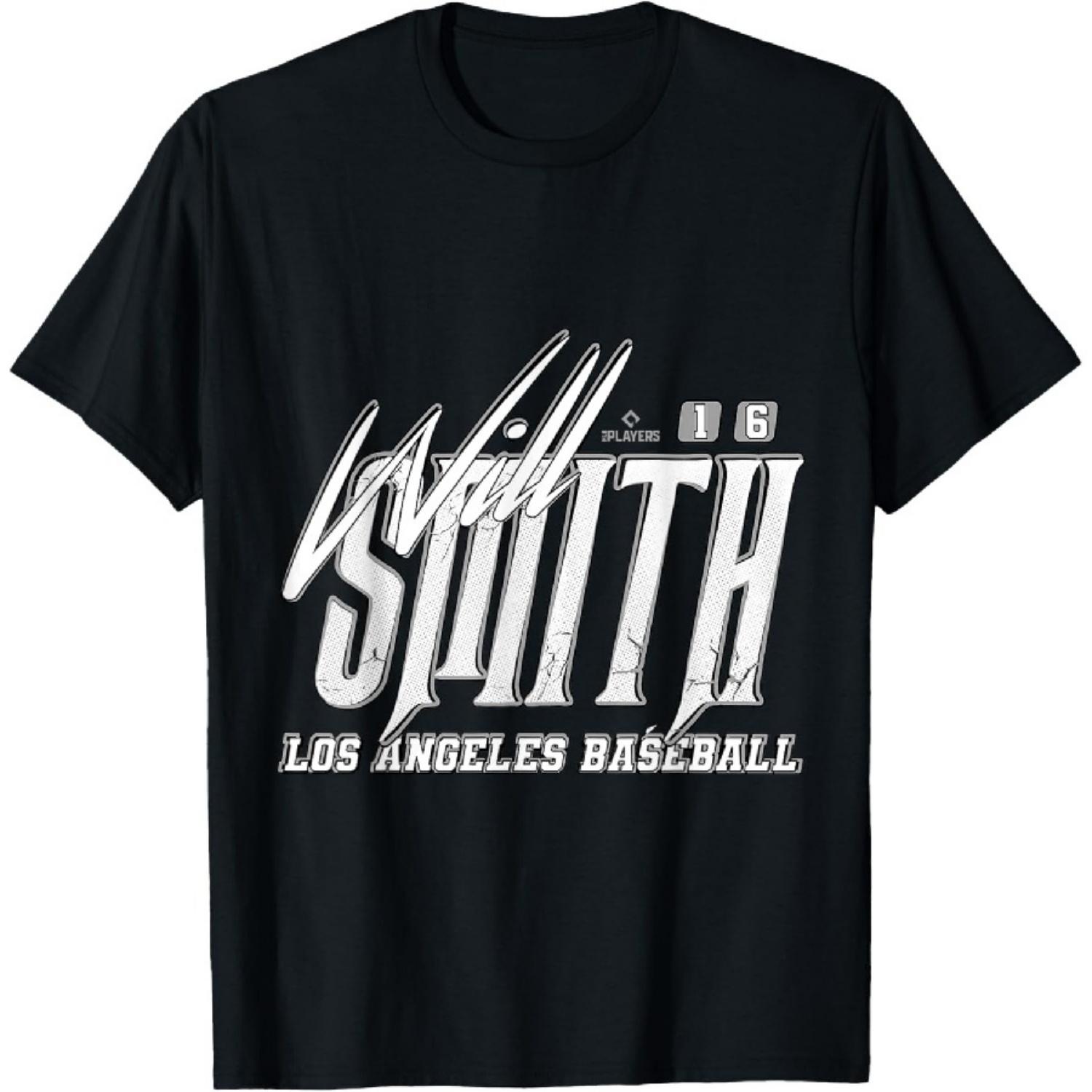 

Will Smith Los Angeles Baseball Rock MLBPA T-Shirt XXXXXL чорний