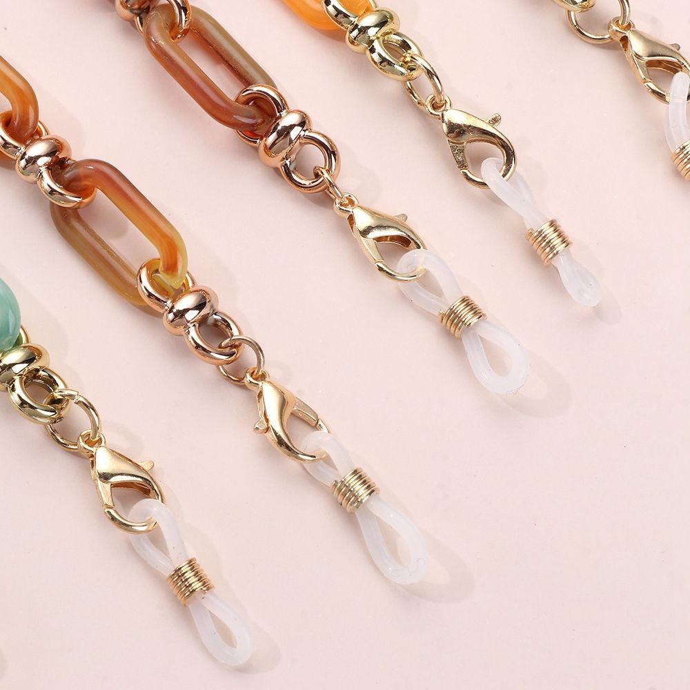 Women Anti-lost Mask Hanging Rope Elegant Glasses Chains Acrylic Neck Strap Sunglasses Eyewear