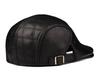 Men's Lambskin Leather Flat Cap - Autumn/Winter Warm Beret for Middle-Aged & Elderly