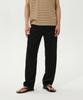 Plack Straight Denim Pants M15 Black