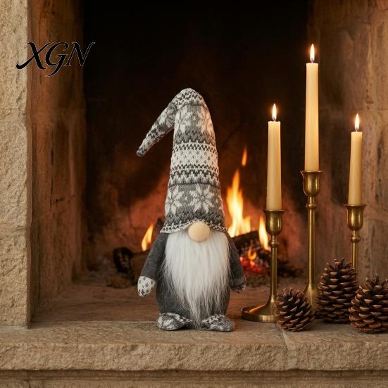 Christmas Decorations for Home Gnome Decoration, Plush Tomte Swedish Figurine, Soft Scandinavian Gift Boxed Holiday Decoration Dwarf Doll Home,