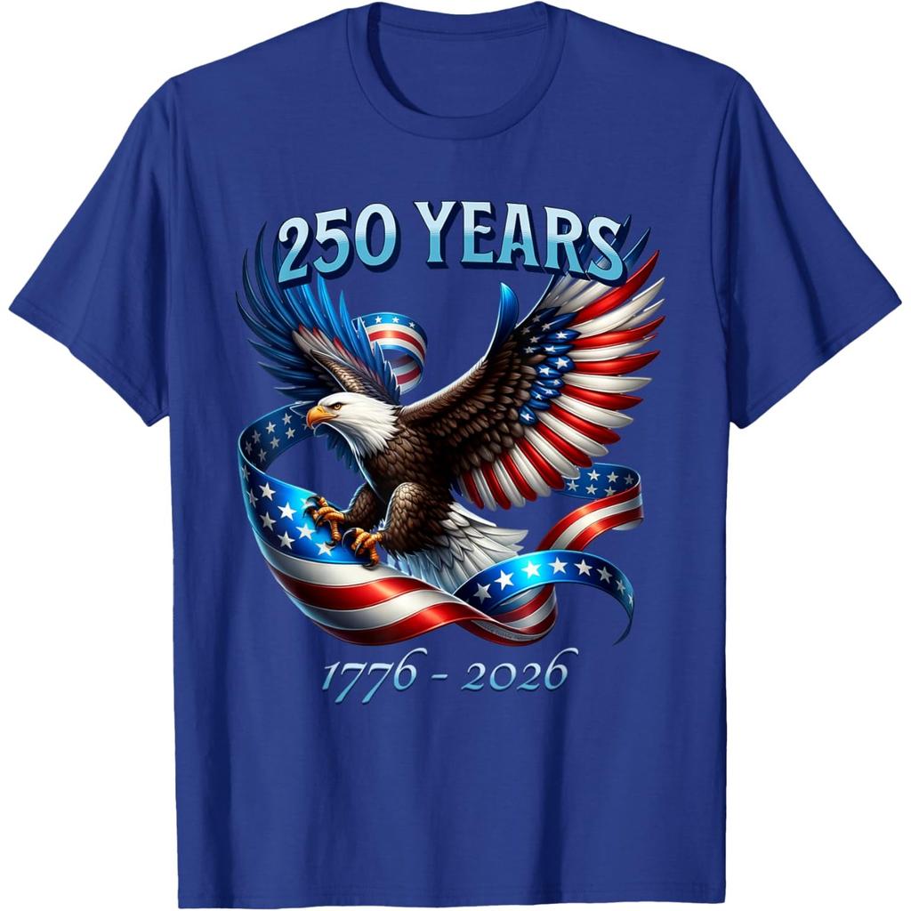 Patriotic Eagle and Flag 250 Years 1776-2026 T-Shirt