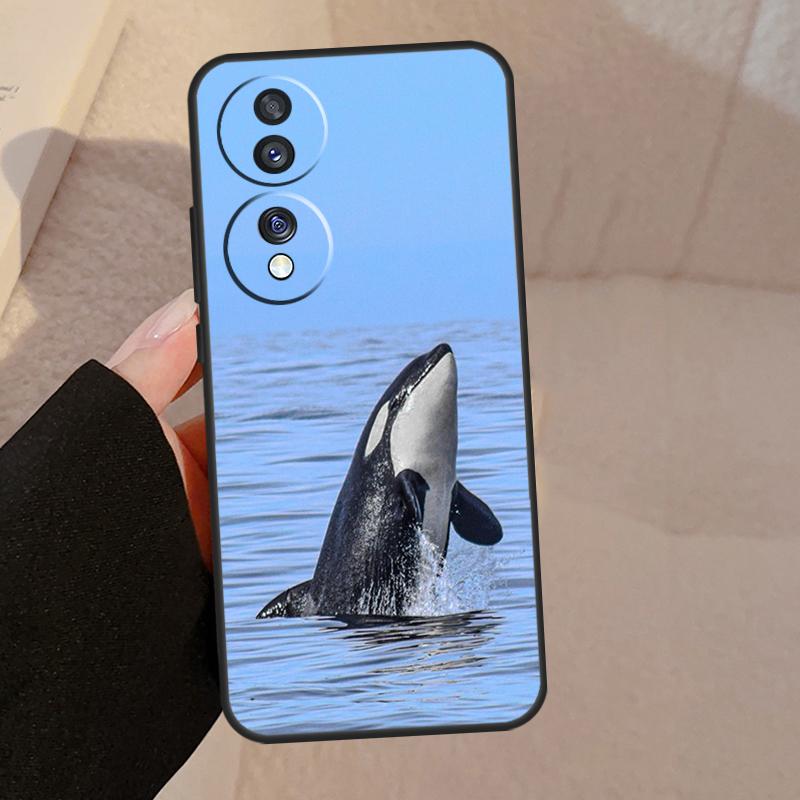 Killer Whale Orca For Honor Magic 7 Pro 5 6 V5 Case For Honor 200 400 50 70 90 Lite X8a X8b X9a X9b X9c Cover