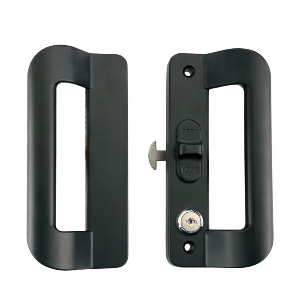 with Key Sliding Door Lock Aluminum Zinc Zinc Alloy Sliding Door Handle Replacement Household Hardware