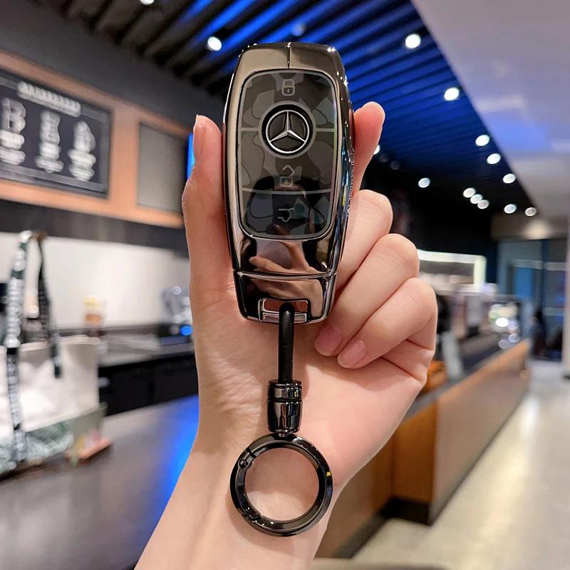 ULA5 3BTN Fashion Soft TPU Car Key Case For Mercedes Benz A C E S G Class GLC CLE CLA GLB GLS W177 W205 W213 W222