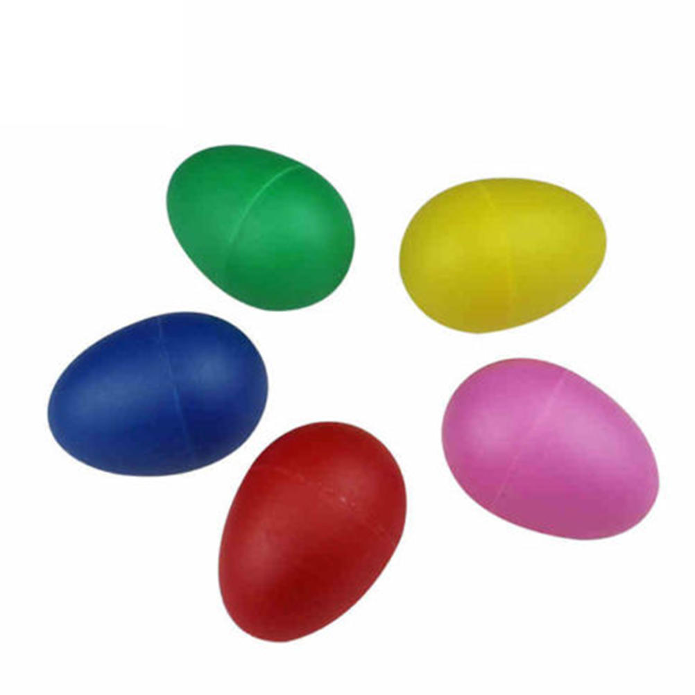 1X Plastic Percussion Musical Egg Maracas Shakers Children Kids Toys Fun Gift