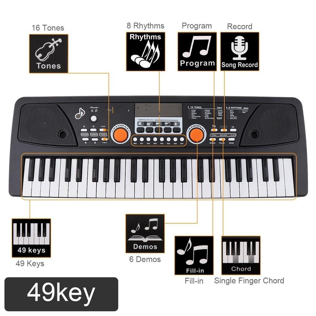 49/61 Keys Digital Music Key Board Children's Electronic Piano Enlightenment Instrument Electronic Keyboard Piano