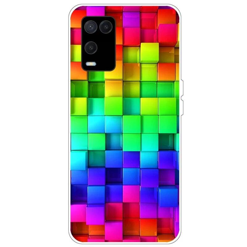 OPPO A54 Case telefonhoz Hátlap OPPO A54 5G 4G Case CPH2239 CPH2195 OPPOA54 A 54 Bumper Silicon Soft Funda fekete tpu tokhoz