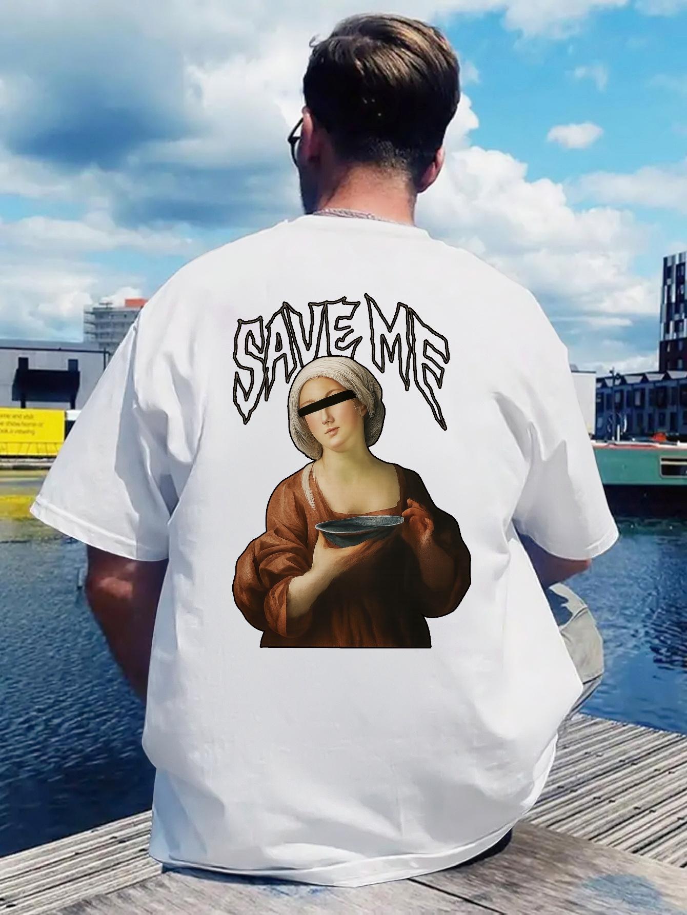 

Vintage Rock Band Graphic T-shirt - Casual Crew Neck Short Sleeve Summer Top with Retro Design S