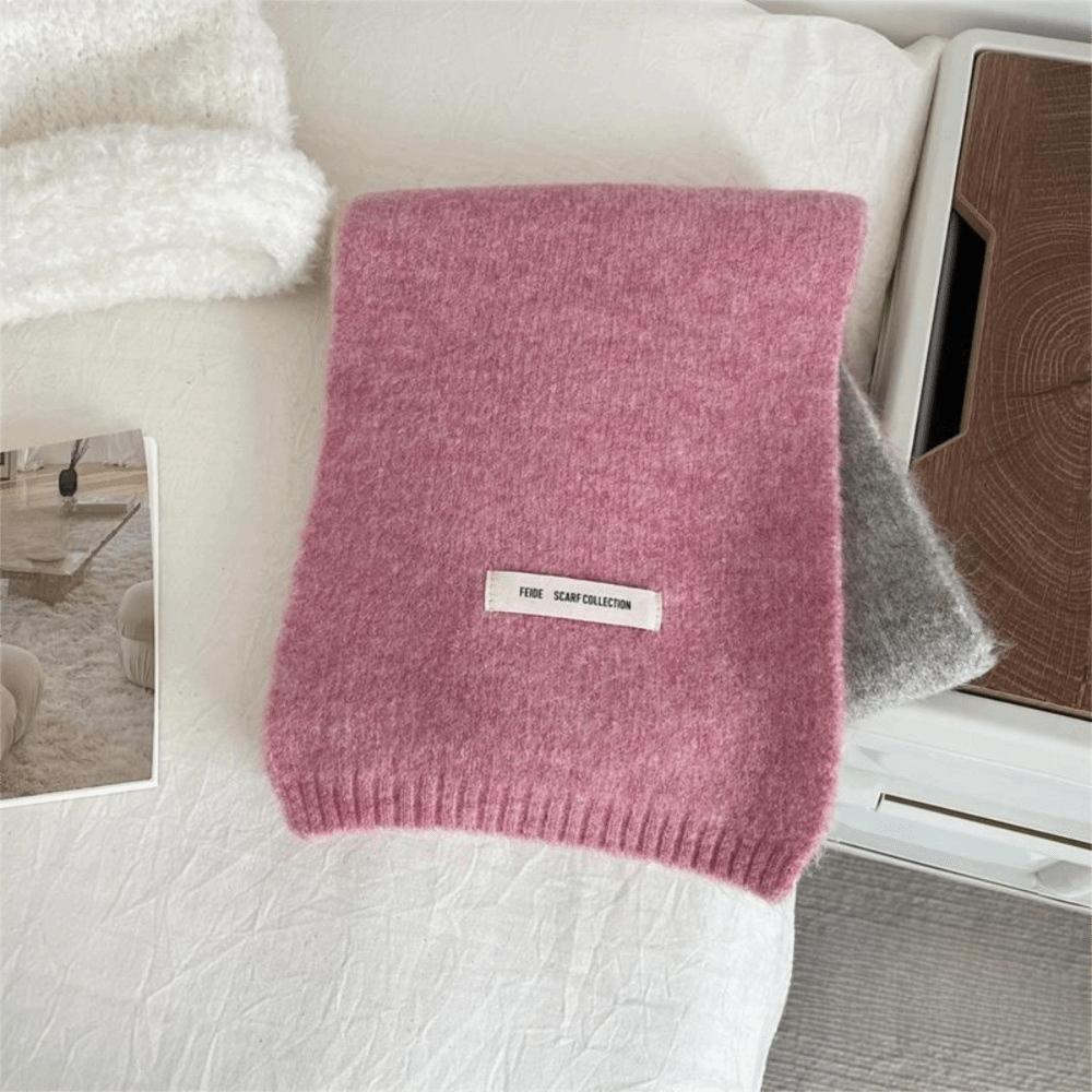 Neckwarmer Cashmere Shawl Wraps Winter Neck Scarf Temperament Patchwork Color Scarf  Female/Girls