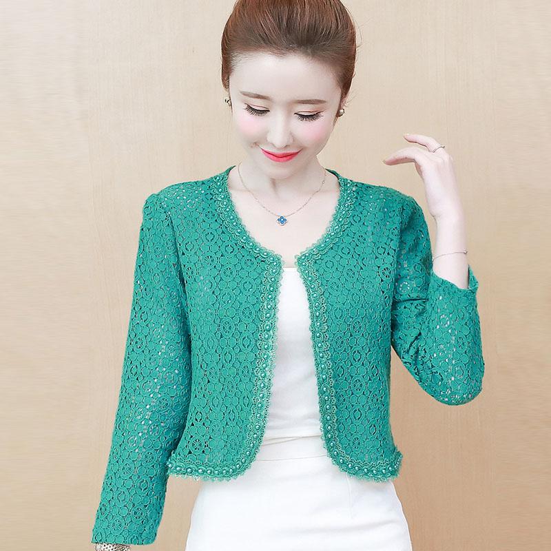Moda nova 2023 manga longa cardigan preto branco frisado renda jaqueta curta casaco feminino j140