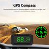 High-Definition HUD Car Head Up Display Overspeed Alarm Speedometer GPS HUD Digital Gauges Auto Fatigue Driving Reminder