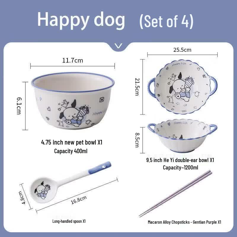 Youluo Cute Cartoon Ceramic Dinnerware Set