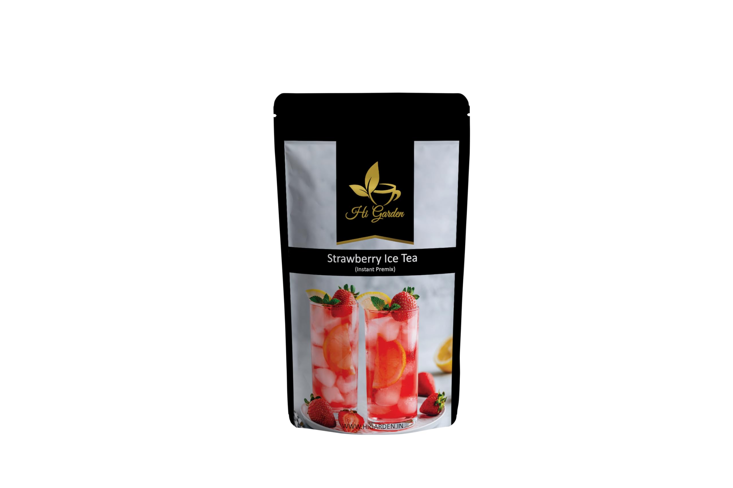 Hi garden Strawberry Ice Tea Instant Premix Ice Tea Powder, Ready to Drink Iced Tea, Summer Drink (150 grams)