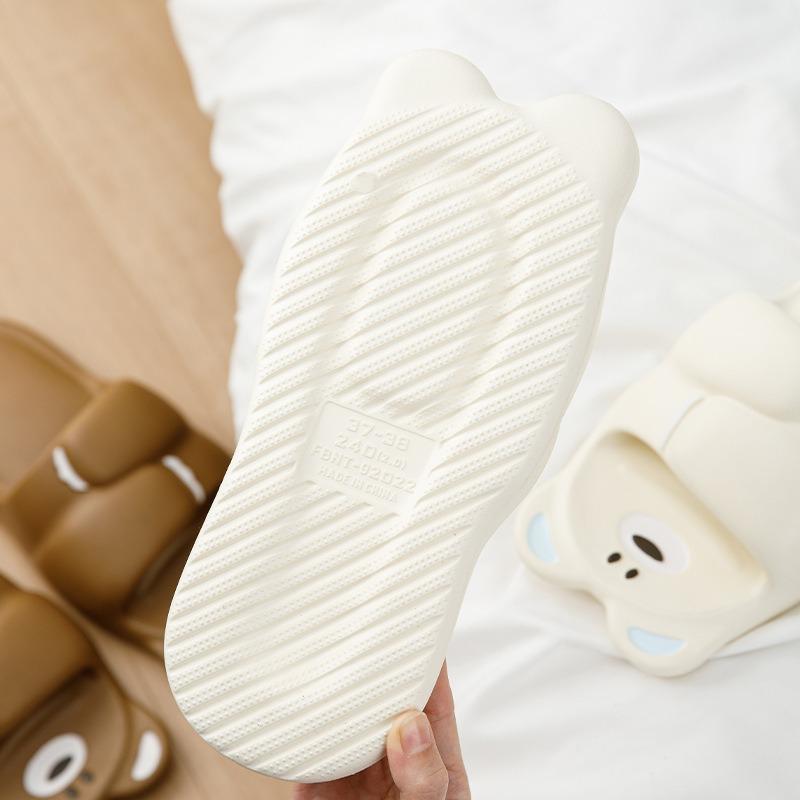 Ugly cute funny cool slippers women summer wear cartoon cute indoor home bathroom bath thick bottom non-slip slippers
